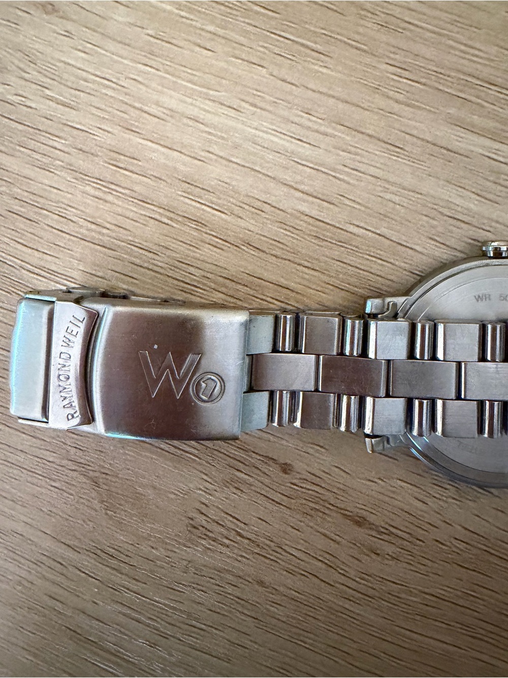 Vintage 1990s Raymond Weil W1 6120 Swiss Made Mens Watch Signed Band New Battery - Picture 4 of 5